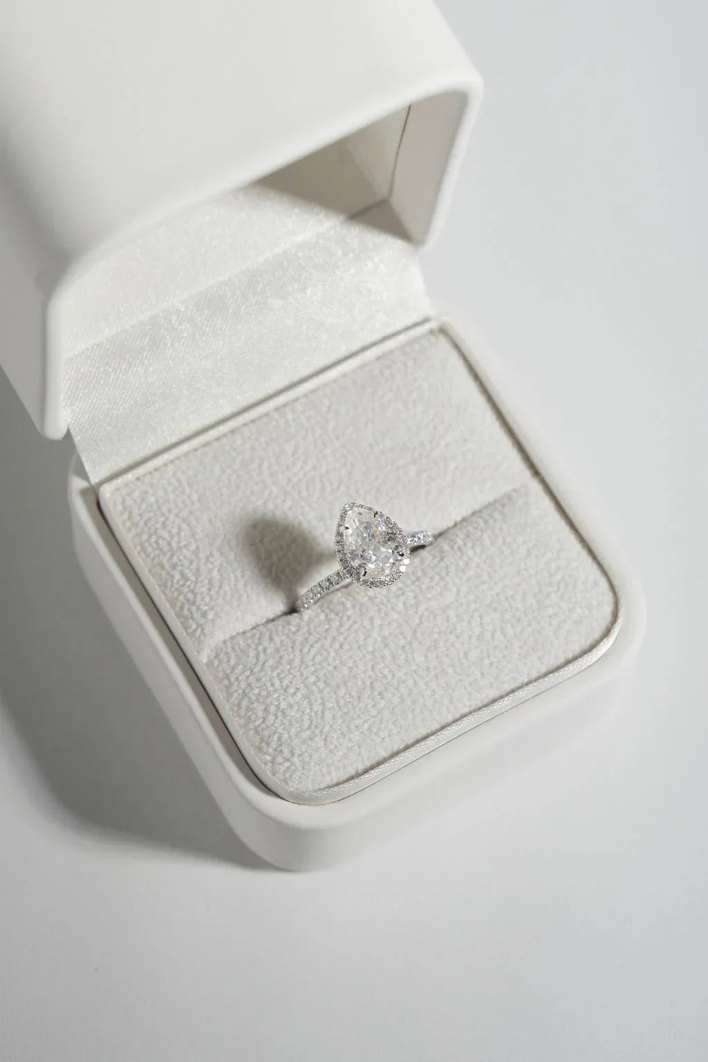 Opal Cut Moissanite Ring