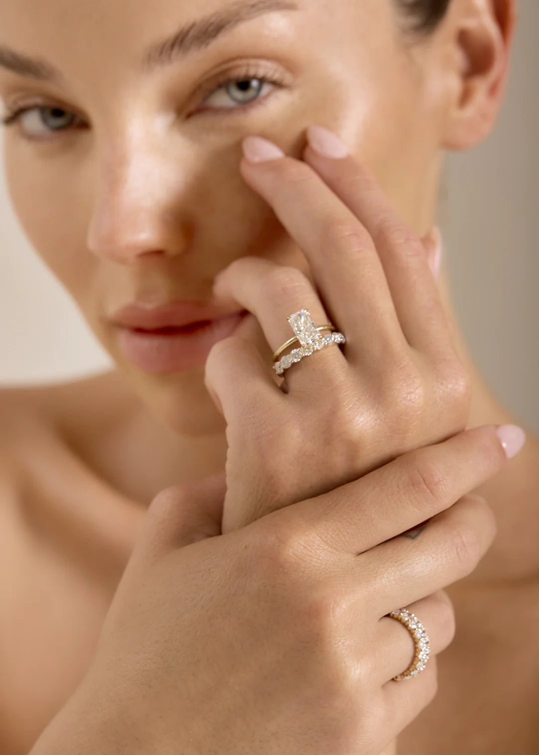 2.50ct Radiant Moissanite Solitaire Engagement Ring