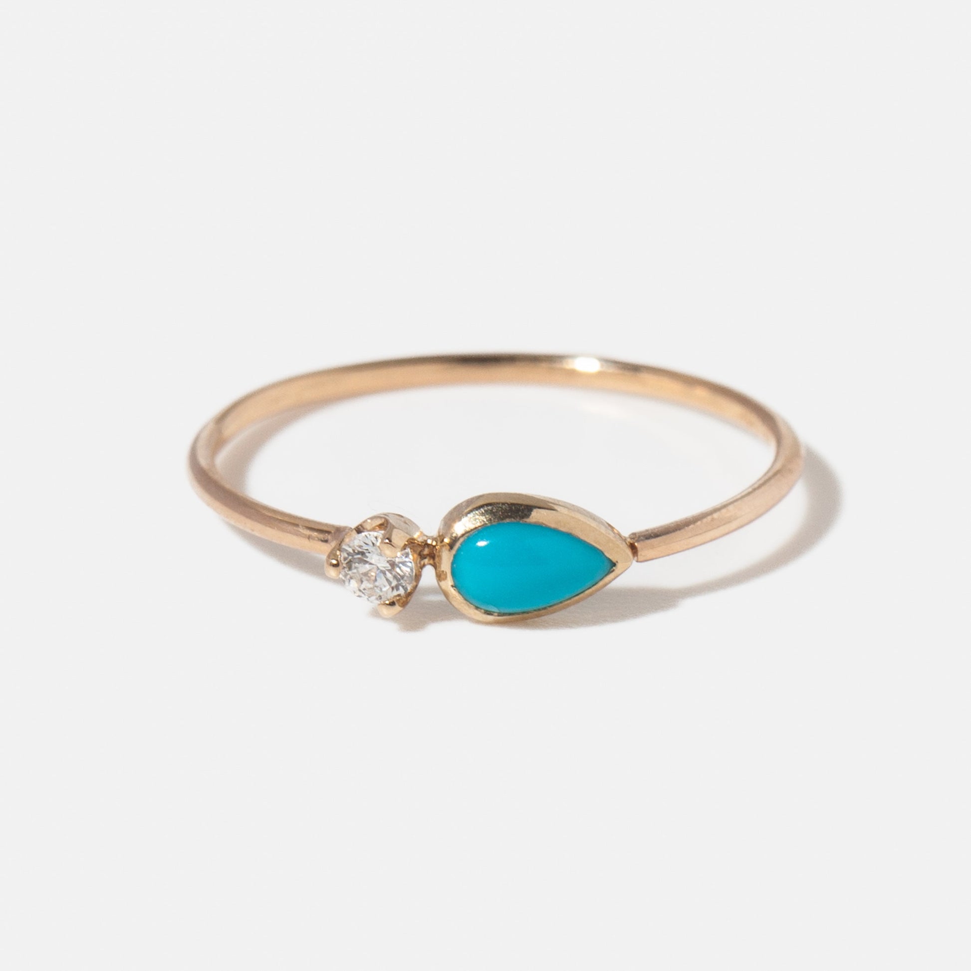 Pear Turquoise Ring
