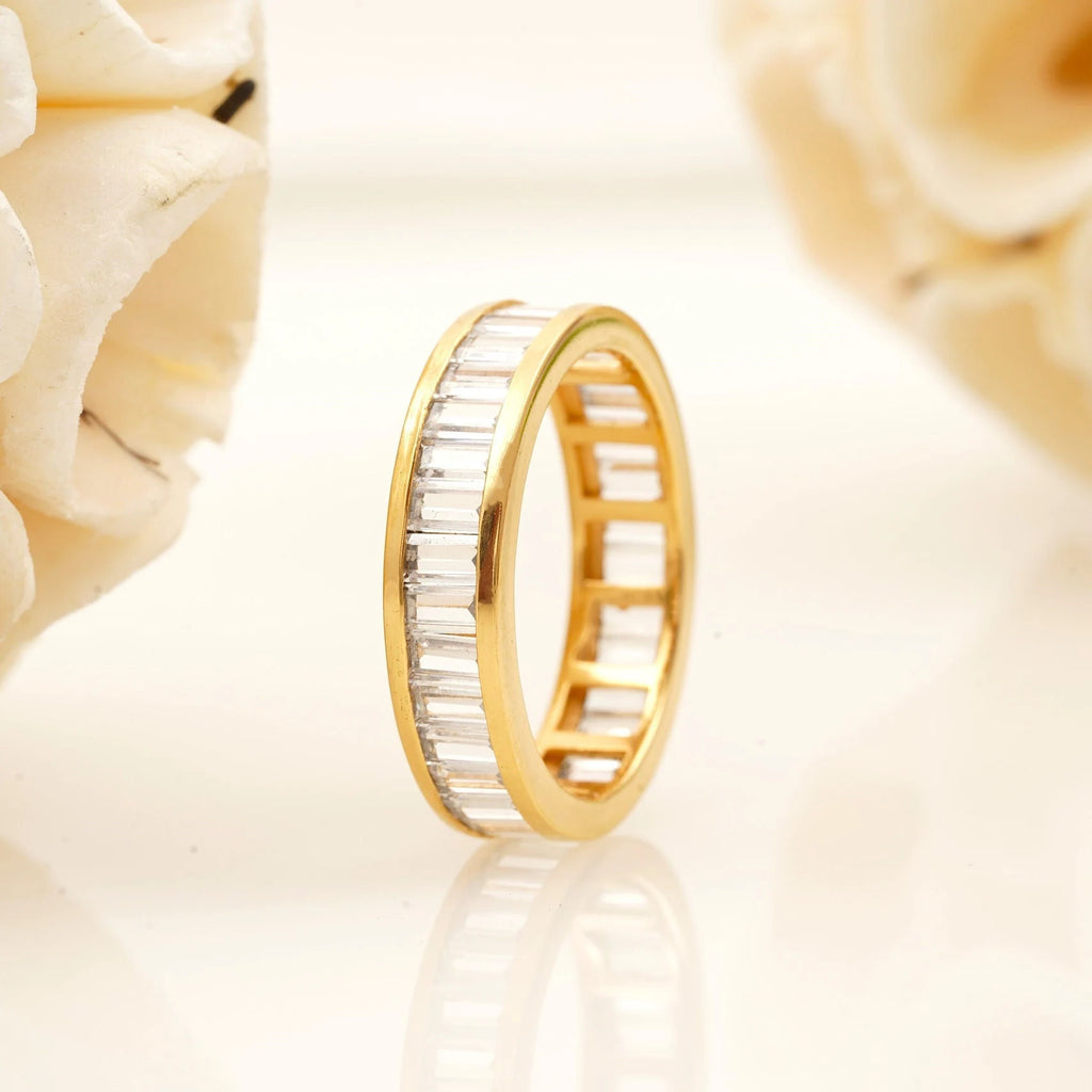 Baguette Moissanite Eternity Band