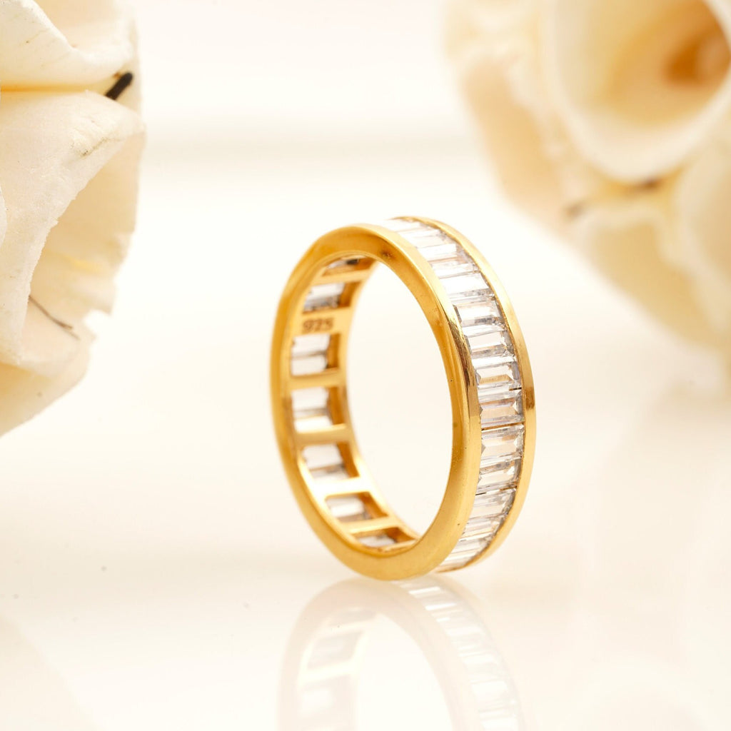 Baguette Moissanite Eternity Band
