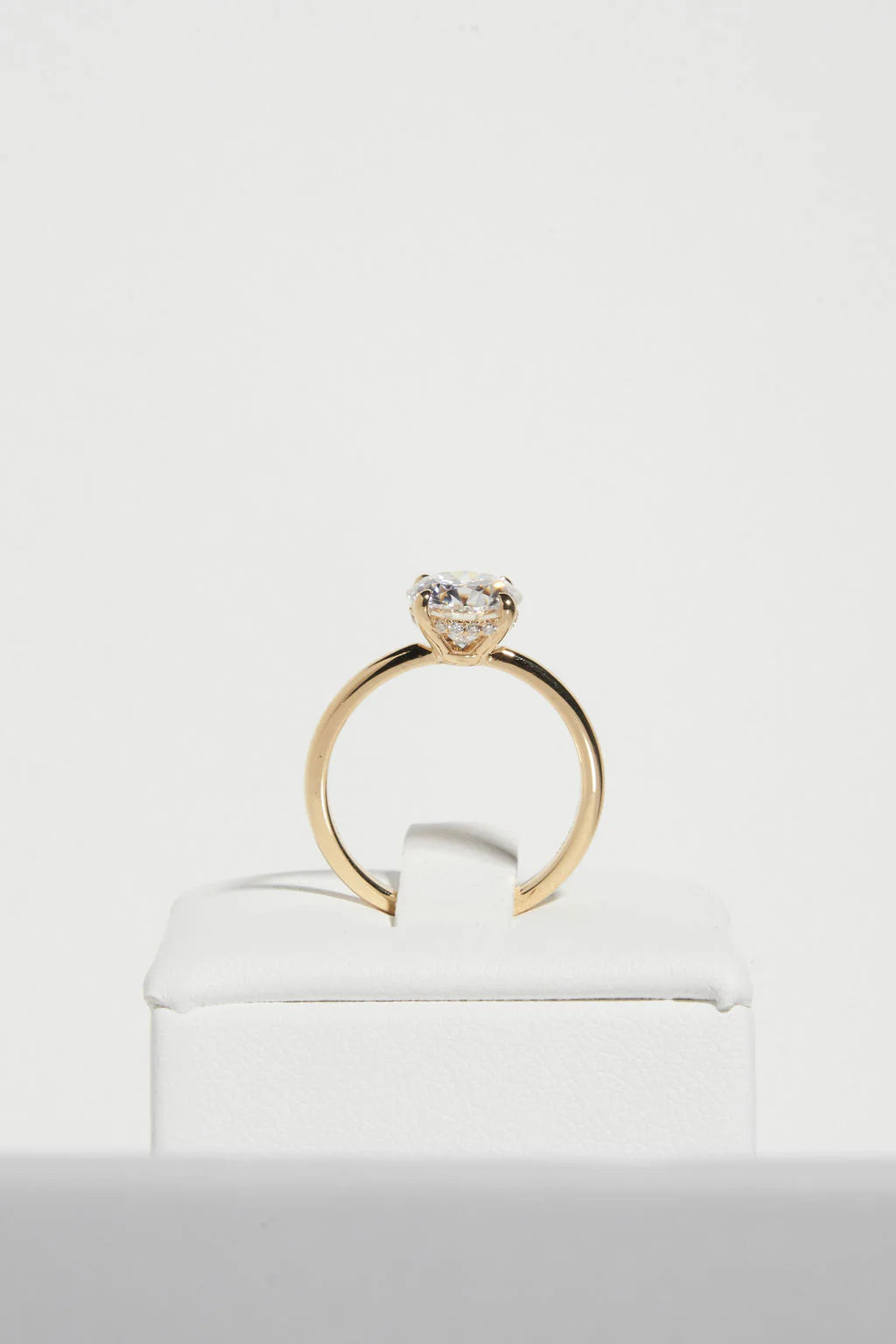 Round Solitaire Mossianite Engagement Ring