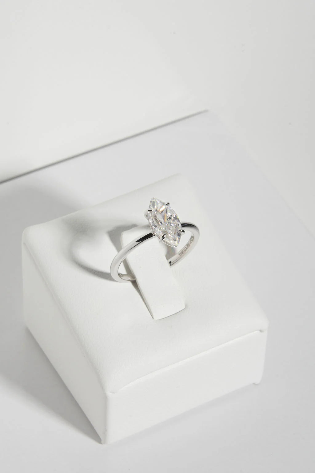 Marquise Solitaire Moissanite Engagement Ring