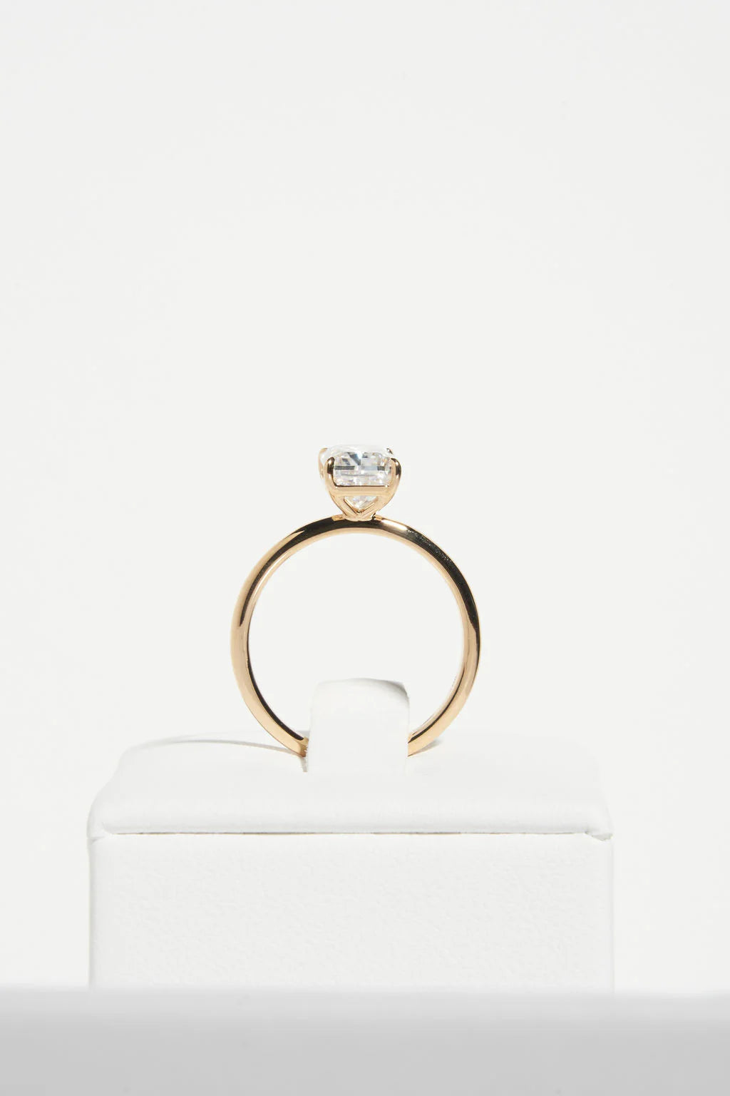 Radiant Cut Moissanite Solitaire Ring