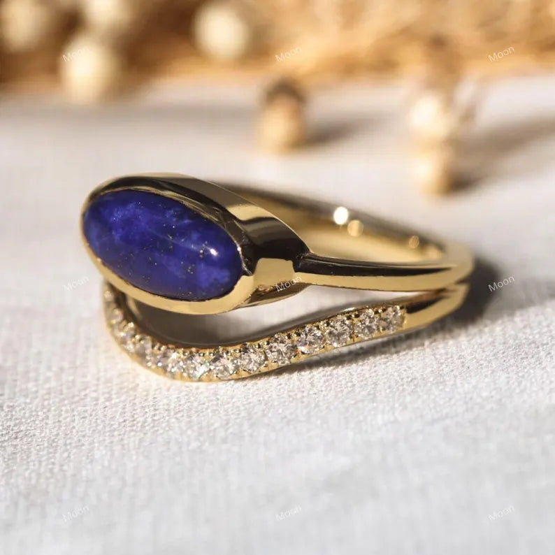 Lapis Lazuli Ring SIde Angle