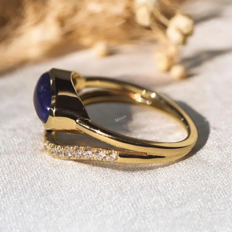 Lapis Lazuli Ring Side Angle