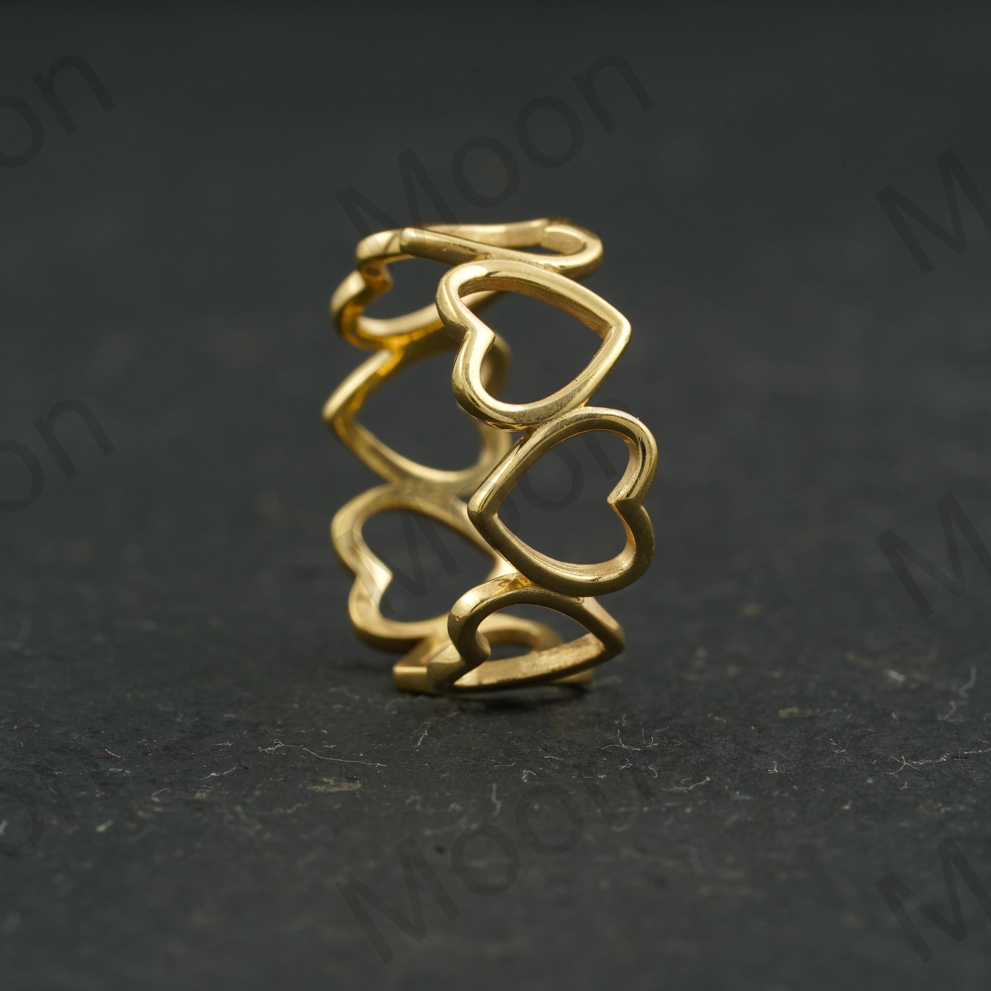 Heart Shaped Open Band Right Angle