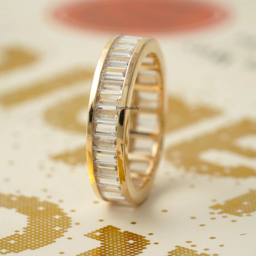 Baguette Moissanite Eternity Band