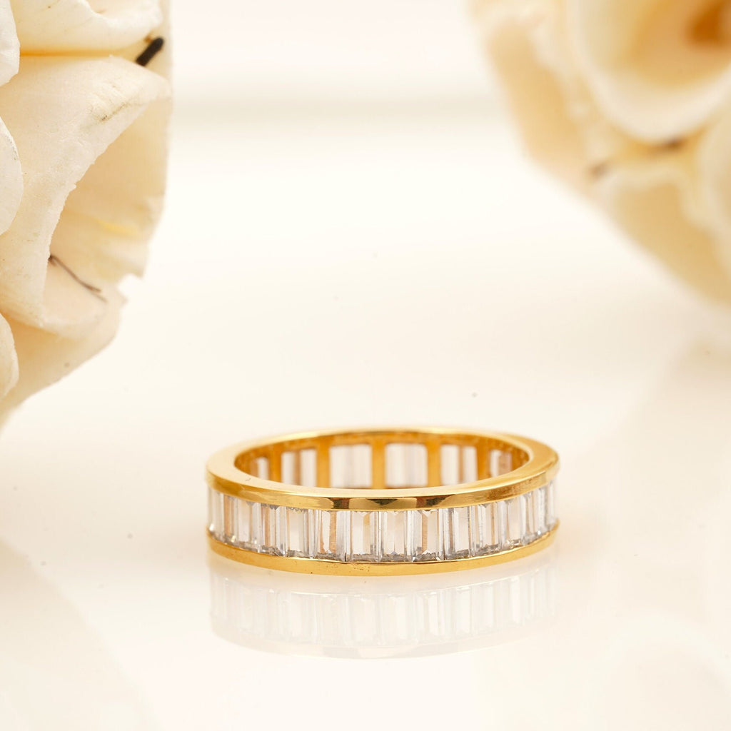 Baguette Moissanite Eternity Band