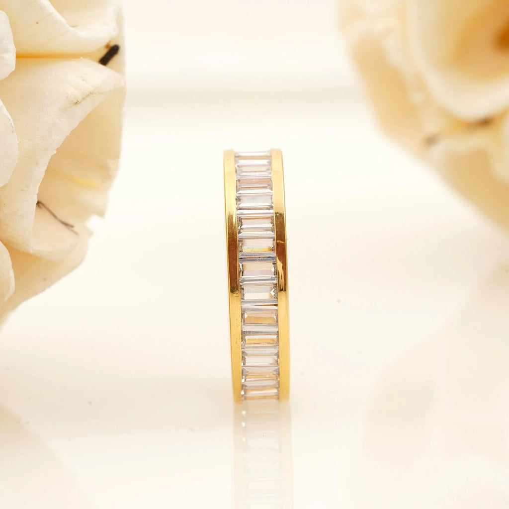Baguette Moissanite Eternity Band